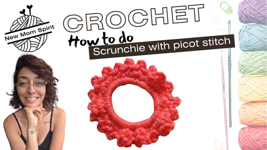 How to Crochet a Scrunchie with Picot Stitch – Add a Delicate Edge