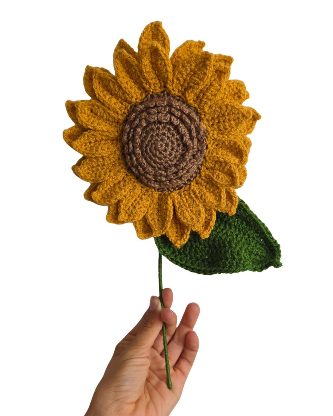 Crochet Sunflower Pattern | Realistic Sunflower Crochet Tutorial | PDF Pattern Download