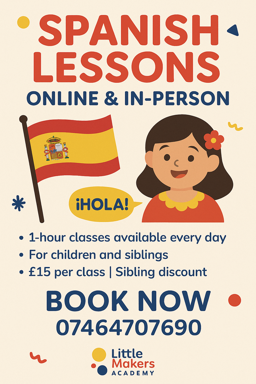 Spanish Lessons – Online & In-Person Classes | Little Makers Academy