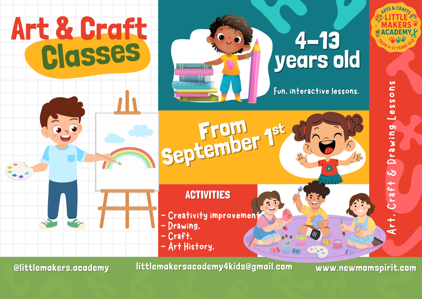 Art & Craft Classes — Swanley BR8 — 5–13 yrs — Book single or 6-pack
