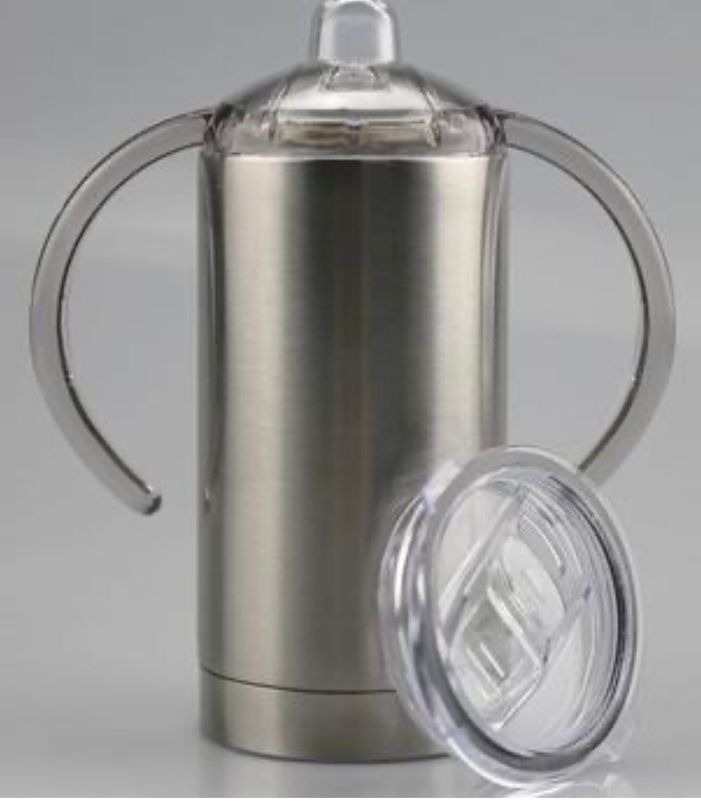 12oz Straight Shape Sippy with Two Lids