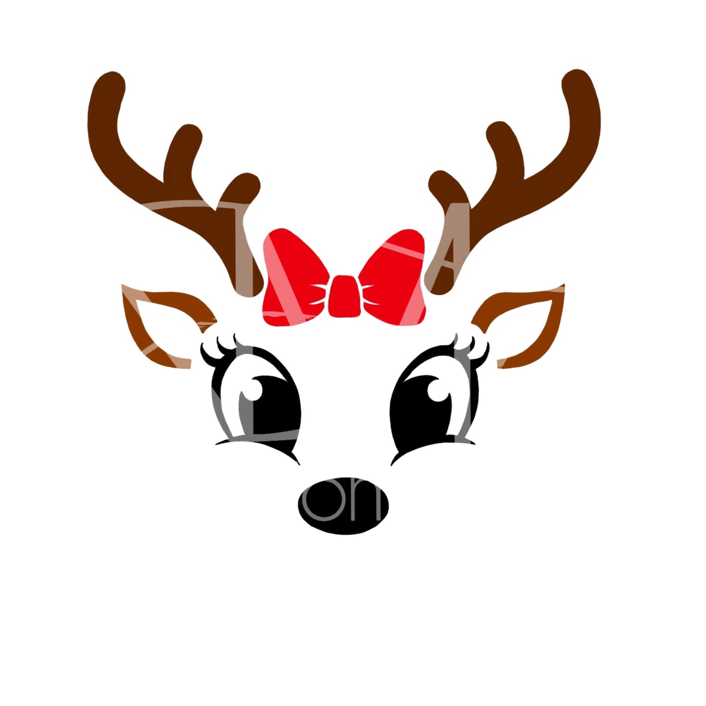 Fichier numérique de renne | PDF et SVG | Téléchargement instantané | Conception de Noël