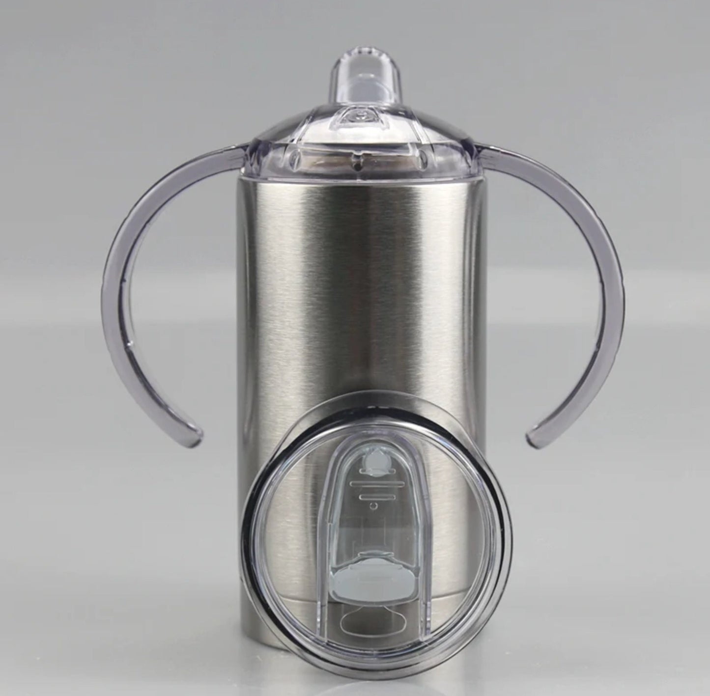 12oz Straight Shape Sippy with Two Lids
