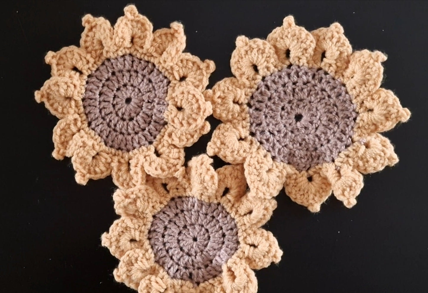 Sunflower Coaster Crochet Pattern PDF | Instant Download | Perfect Home Decor Gift
