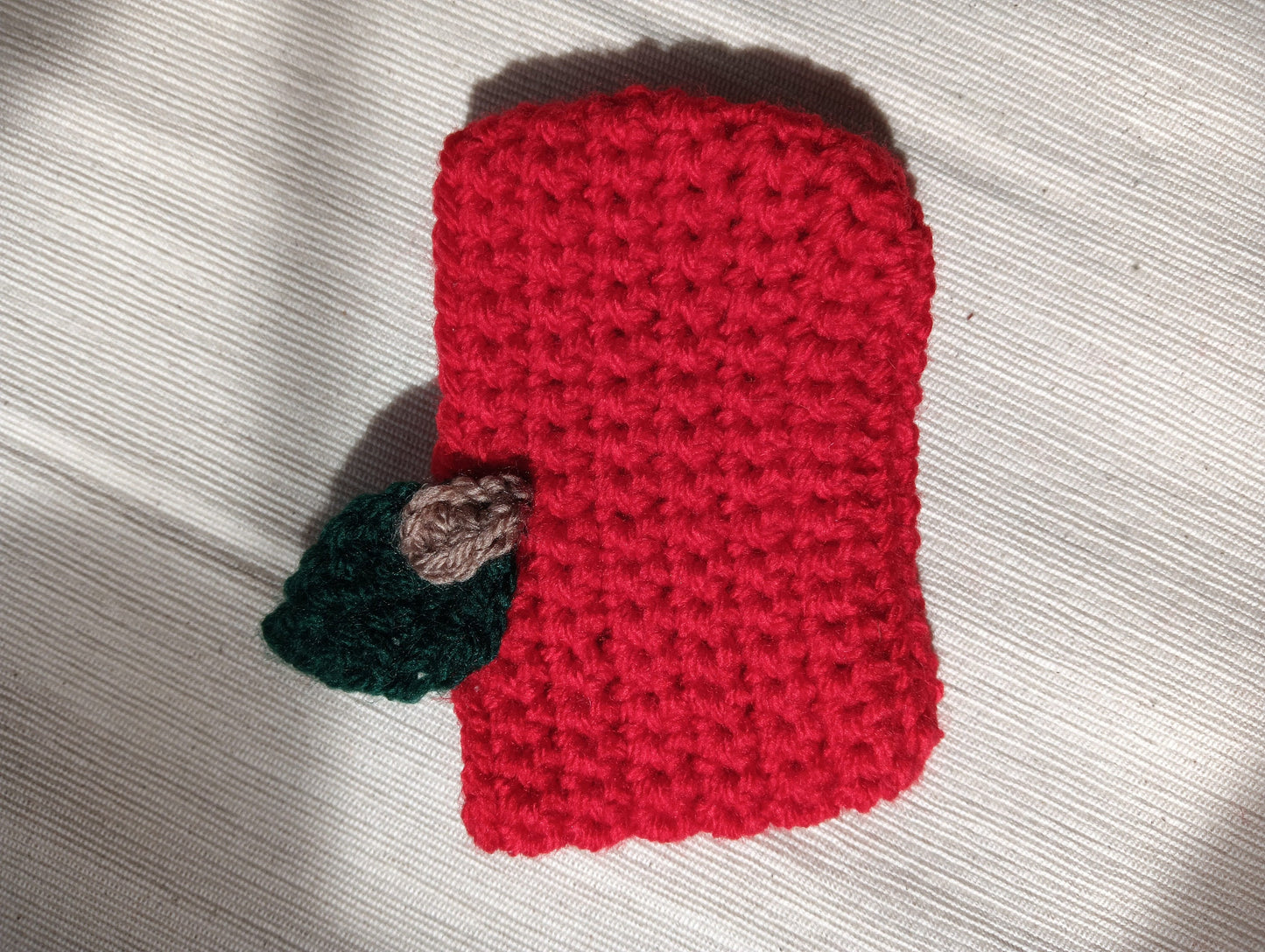 Handmade Teacher Gift Crochet Set – Apple, Pencil, and Notebook Designs – Wallets, Mug Warmers, Pouches, and More – Physical Items