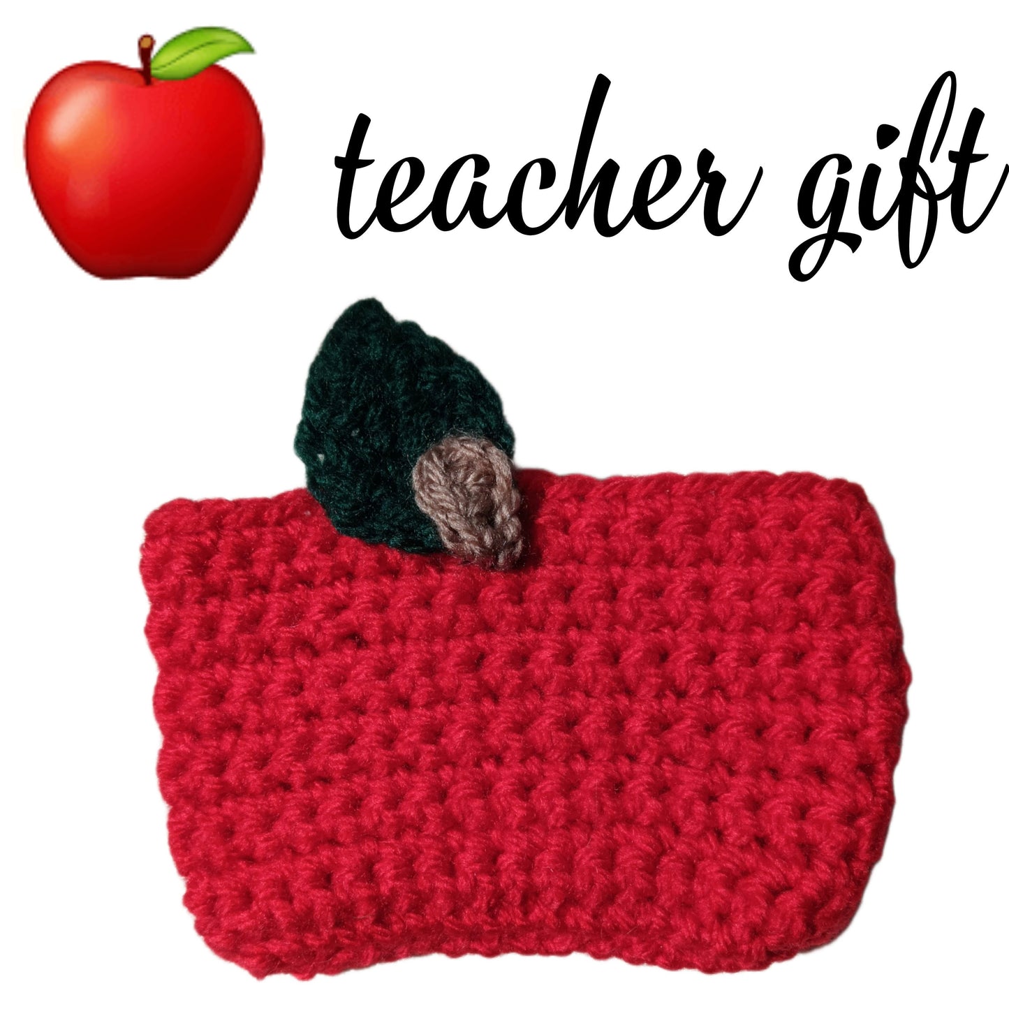 Handmade Apple Crochet Gifts – Wallets, Mug Warmers, Pouches, Laptop Covers – Digital Pattern