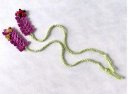 Handmade Lavender Bookmark - Floral Crochet Bookmark