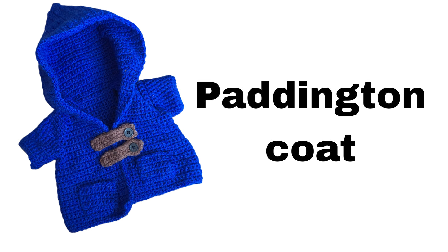 Crochet Pattern – Paddington Bear Coat | Easy PDF with Video Tutorial
