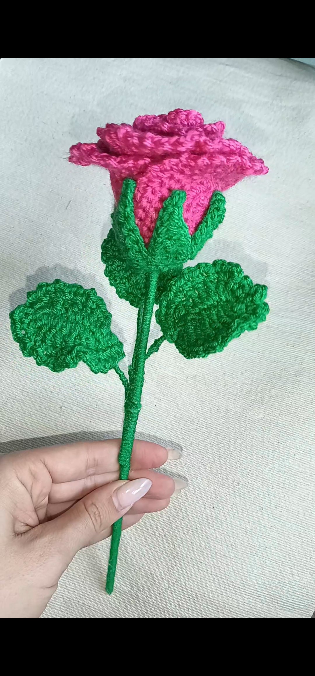 Set of 2 Handmade Crochet Rose | Custom Floral Decor for Home, Weddings & Gifts