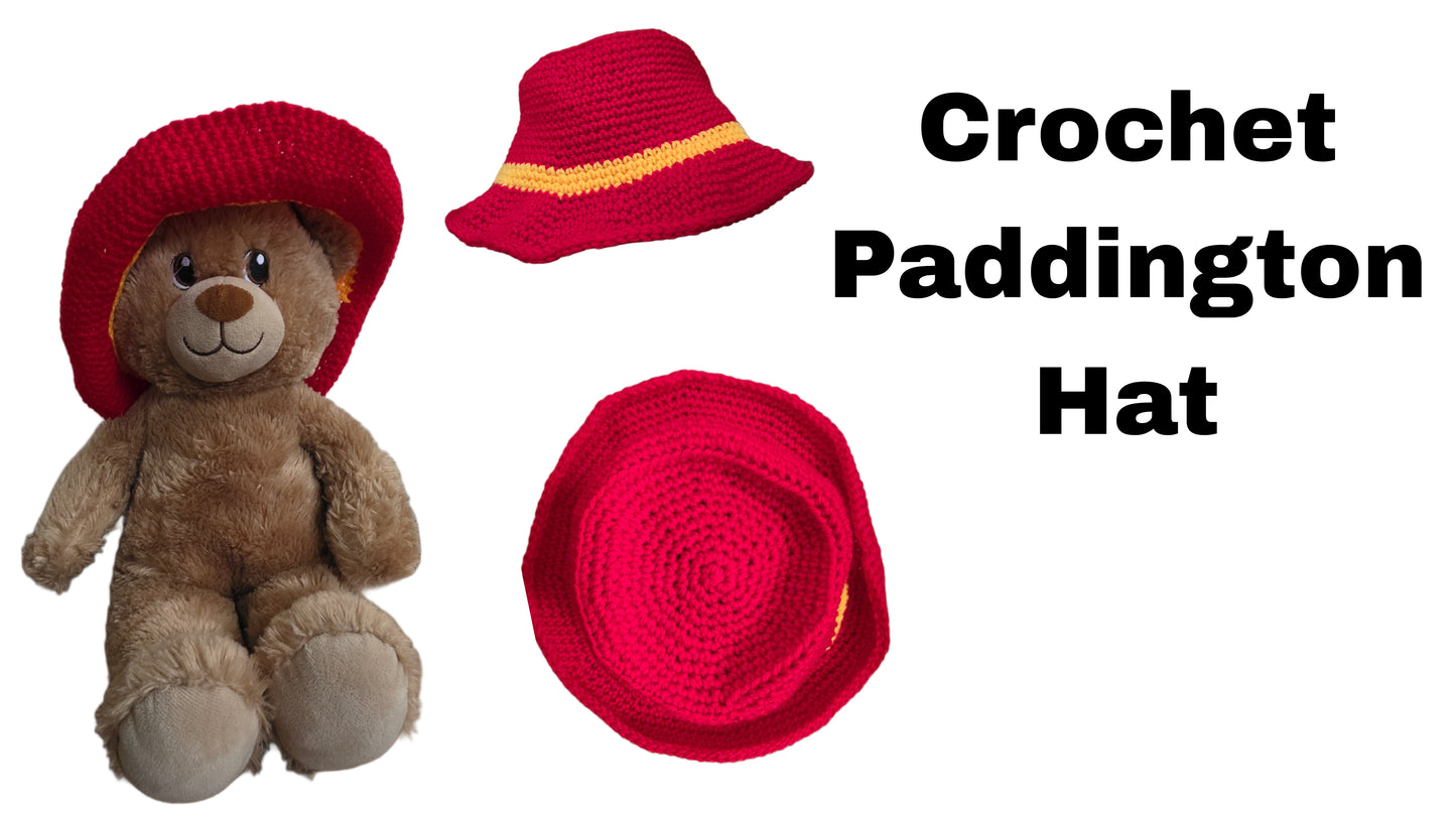 Crochet Pattern – Paddington Bear Hat | Easy PDF + Video Tutorial