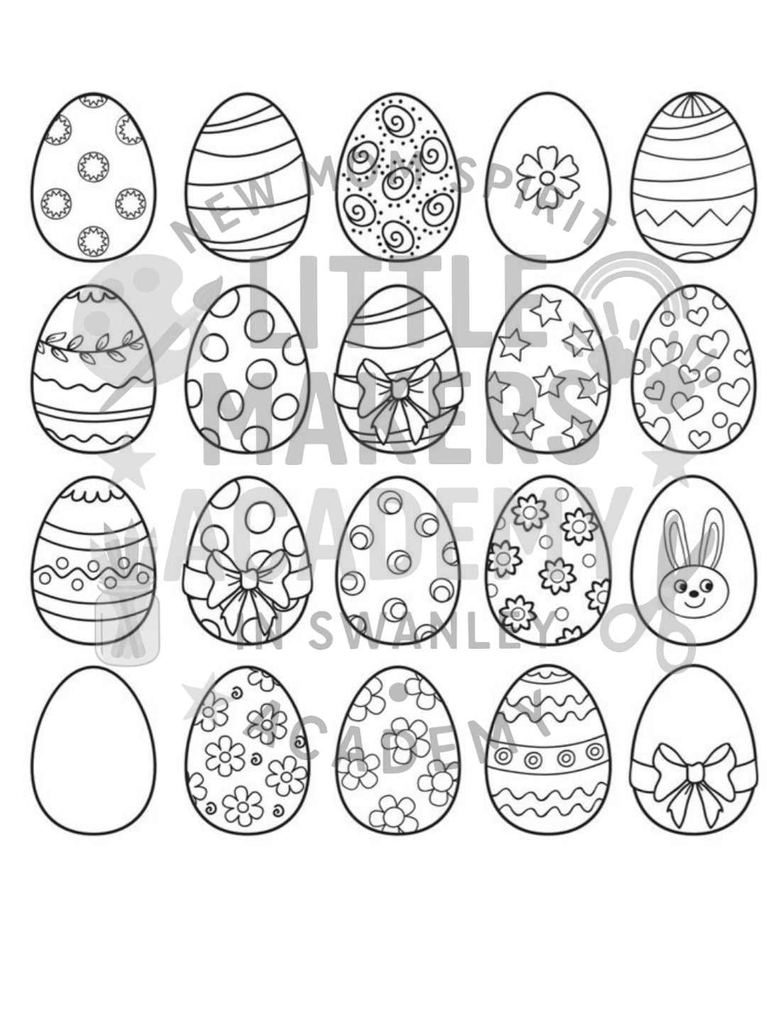 Easter Egg Paint & Decor Printables – Arts & Crafts Fun for Kids