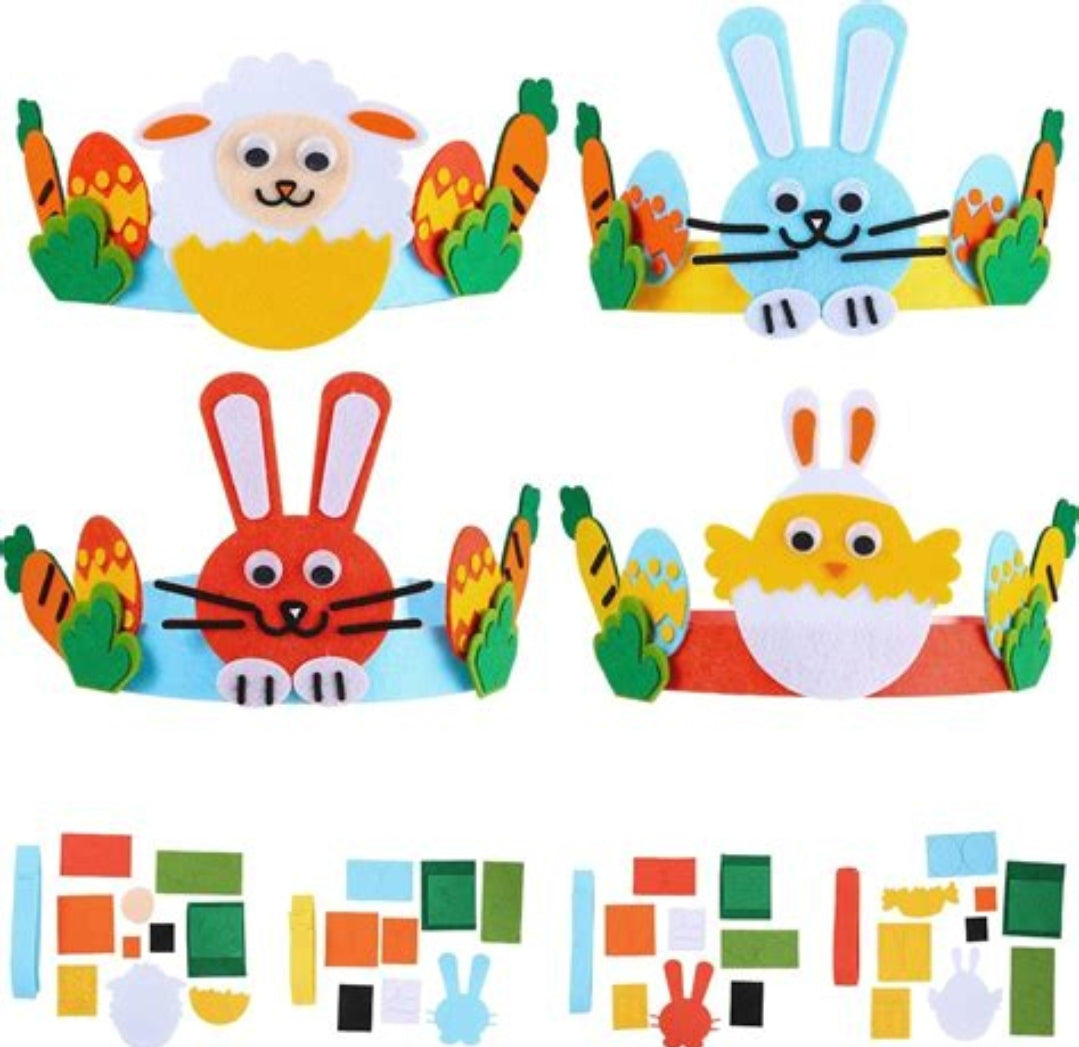 Make Your Own Easter Headband – Bunny Ears & Spring Crown DIY Kit for Kids