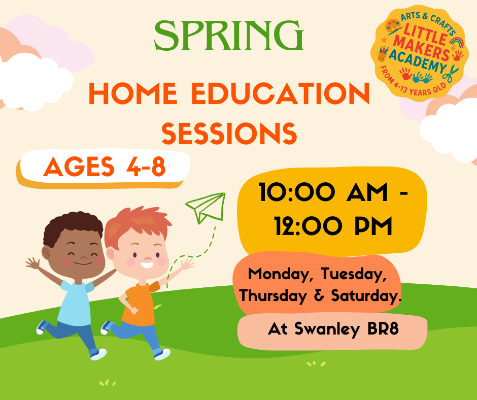 Home Education Arts & Crafts Morning Workshop (Ages 4–8) | Little Makers Academy, Swanley