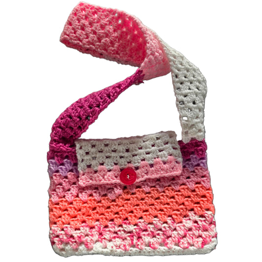 Crochet Pattern – Easy Granny Stitch Crossbody Bag (UK/US Terms + Spanish)