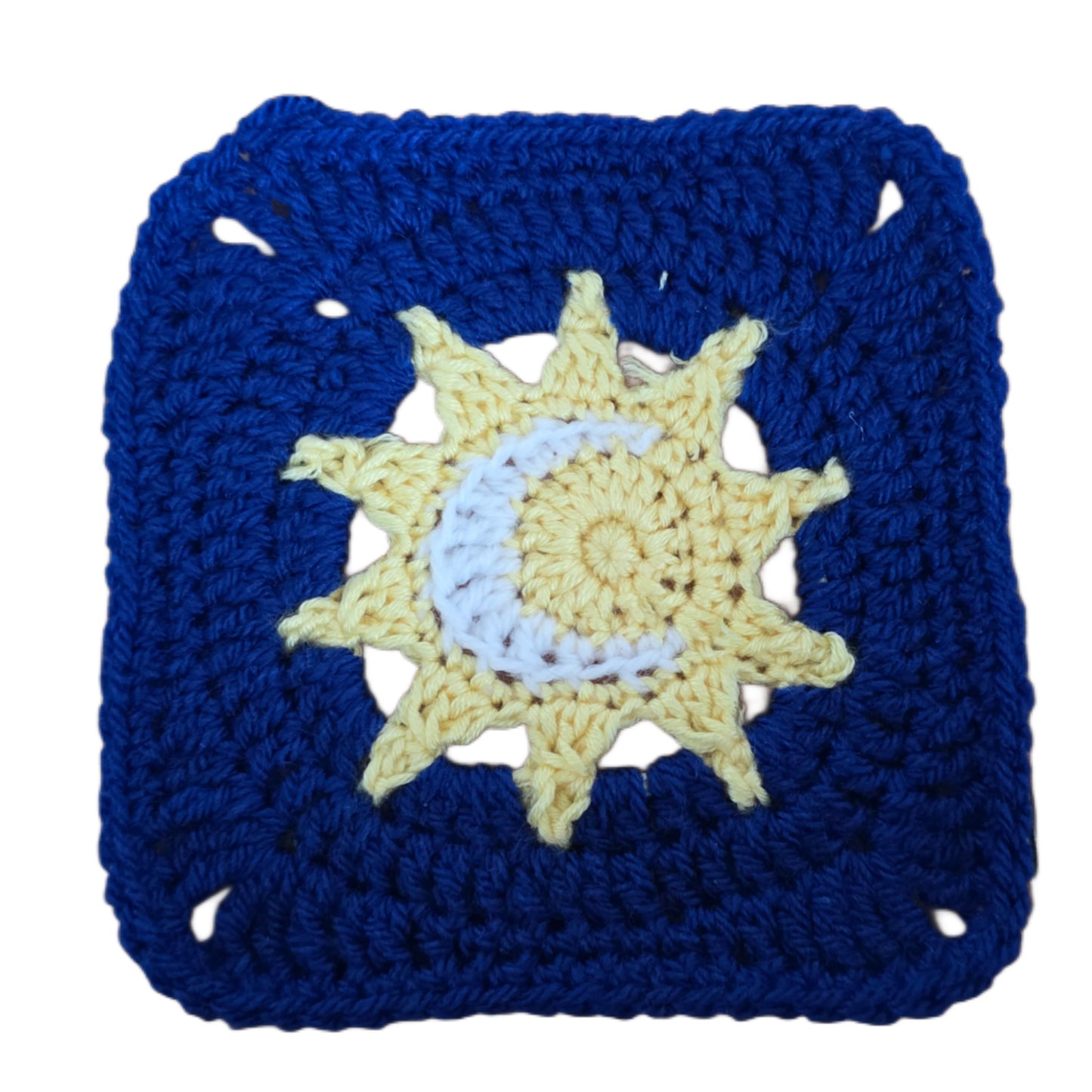 🌙 Sun & Moon Granny Square Crochet Pattern (US/UK/Spanish Versions)