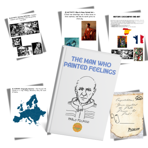 Pablo Picasso Activity Book for Ages 9–13 | Printable Art, History & Geography Learning Resource