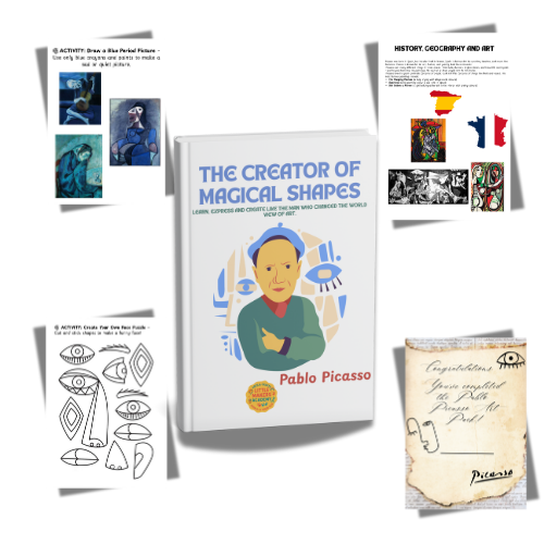 Pablo Picasso Activity Book for Ages 4–8 | Printable Art, History & Geography Fun