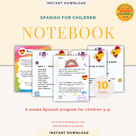 ✨ Mi Cuaderno de Español – Beginners Notebook (Digital & Printed Options)