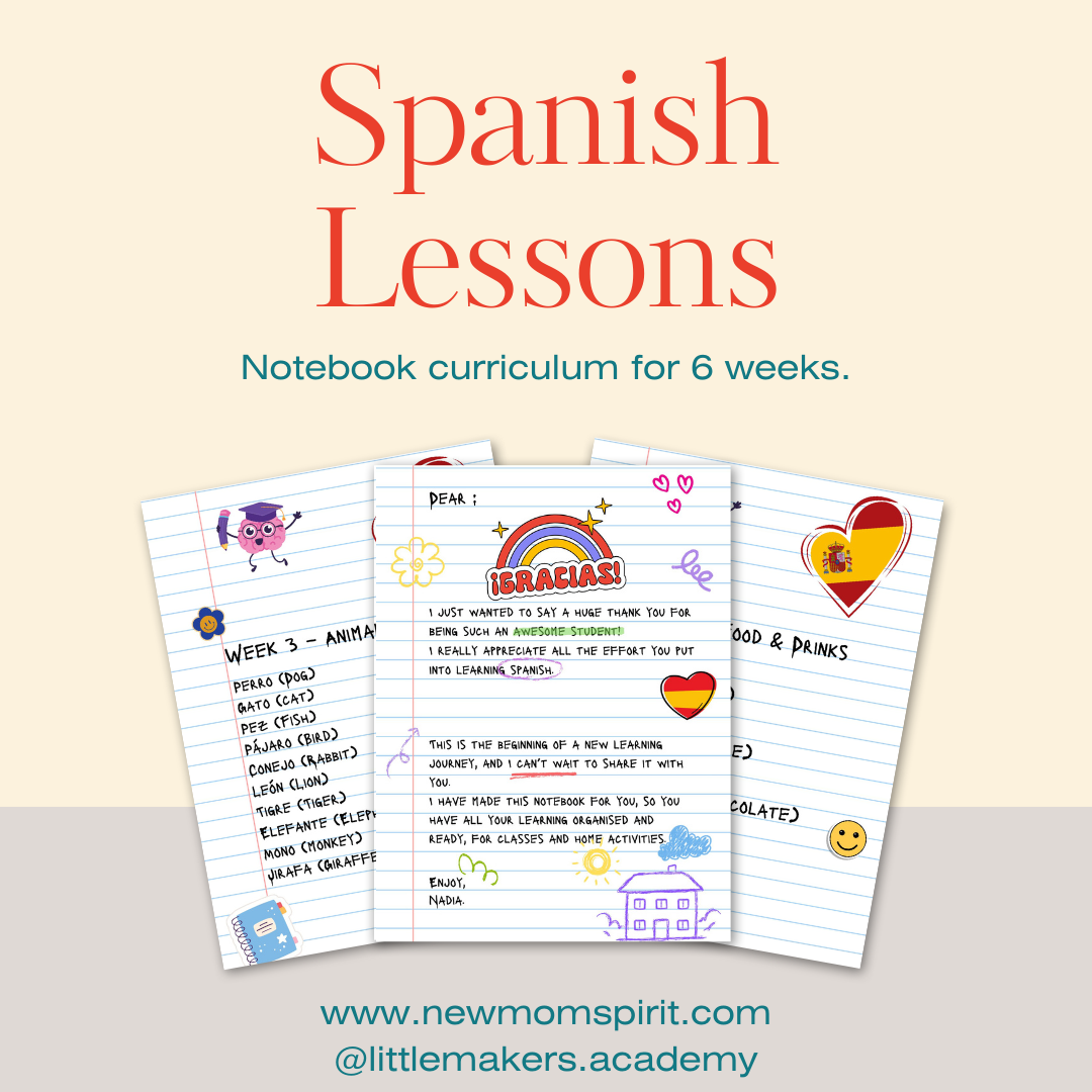 ✨ Mi Cuaderno de Español – Beginners Notebook (Digital & Printed Options)