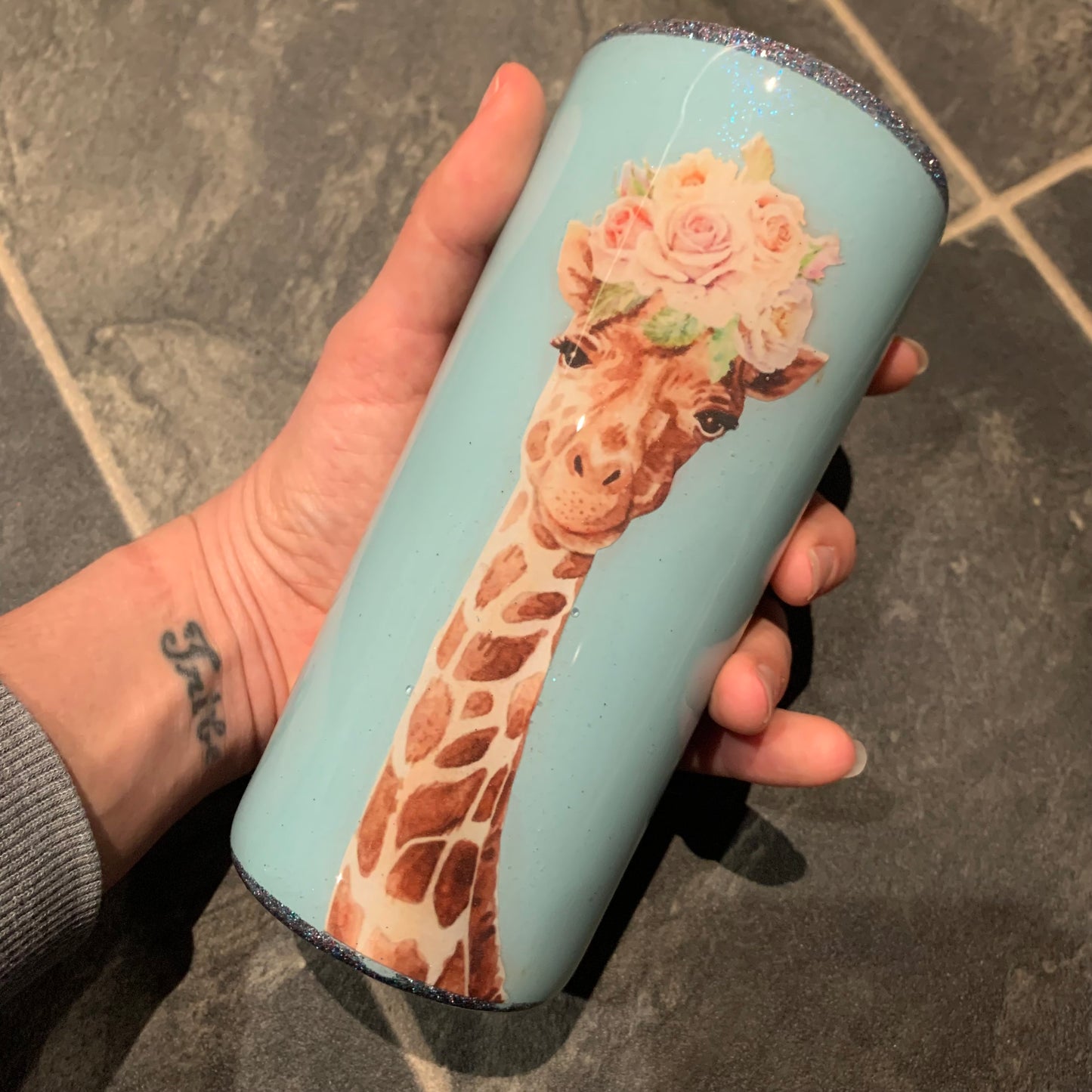 ✨ Custom Personalised Tumbler – Your Design, Your Way! (Multiple Sizes) | Handmade Epoxy Glitter Drinkware ✨