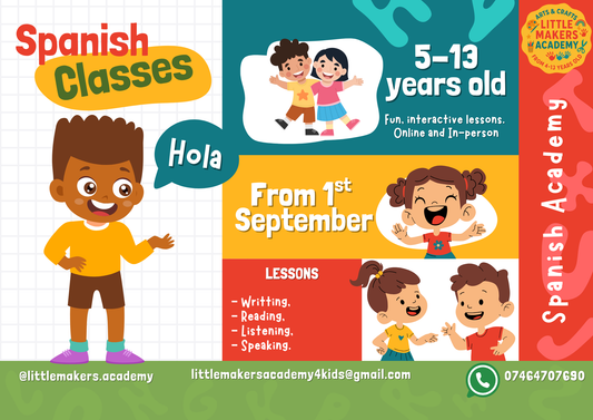 Spanish Classes for Children — 90 min — 5–13 yrs — Book single or 6-pack