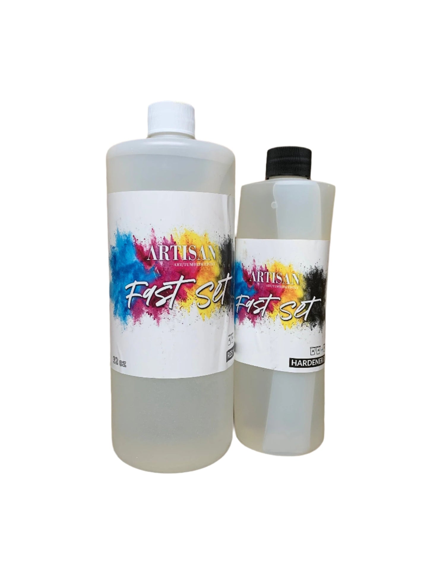 Fast Set Resin Epoxy DIY Kit | 24oz Part A + 48oz Part B | 2:1 Ratio | Clear, Glossy Finish