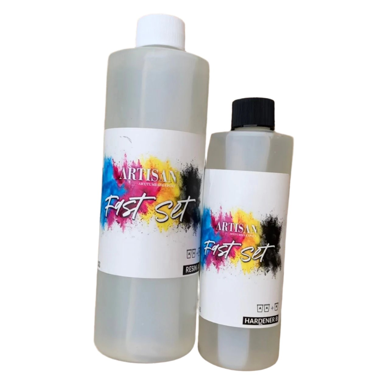Fast Set Resin Epoxy DIY Kit | 24oz Part A + 48oz Part B | 2:1 Ratio | Clear, Glossy Finish