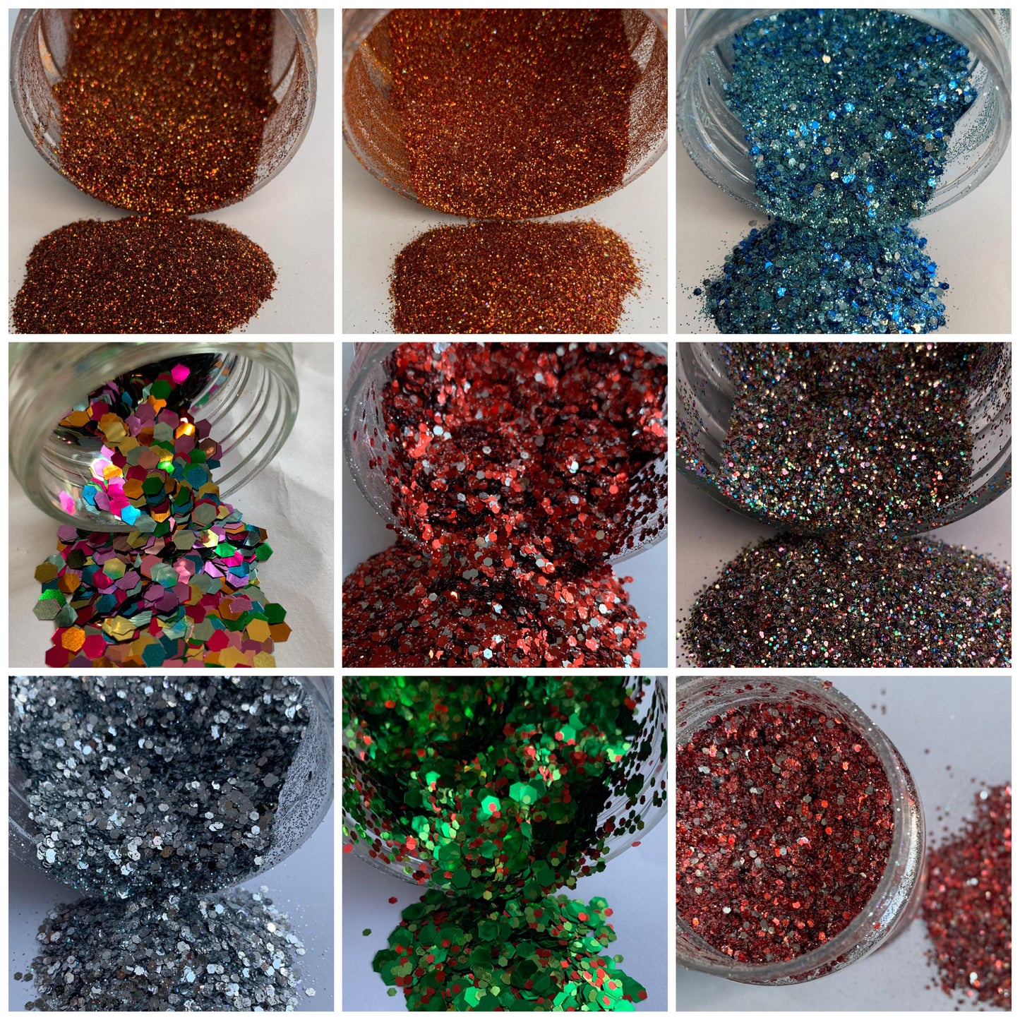Glitter, in Bag and Shakes.