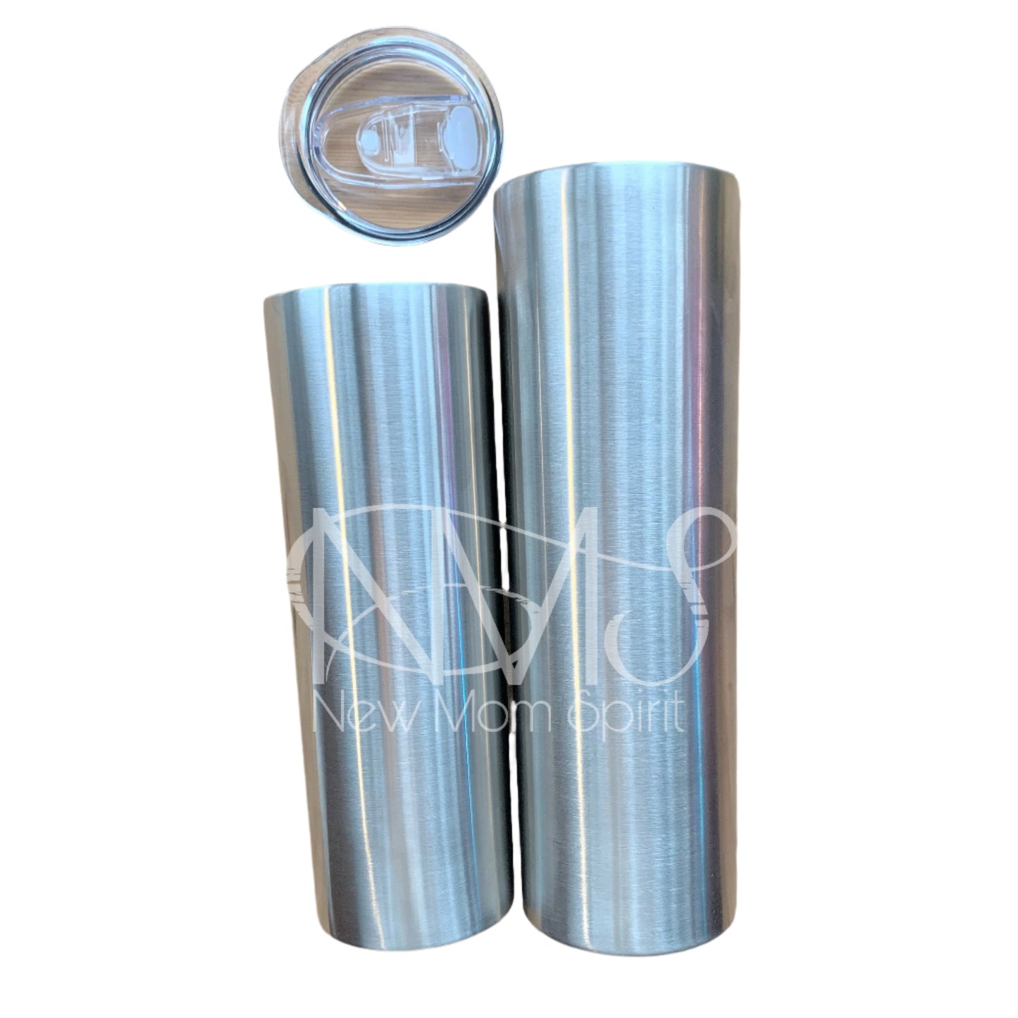 15oz, 20oz & 30oz Skinny Straight Stainless Steel Tumbler | Sublimation & Color Options | Double-Walled | Leak-Proof Lid | Plastic Straw