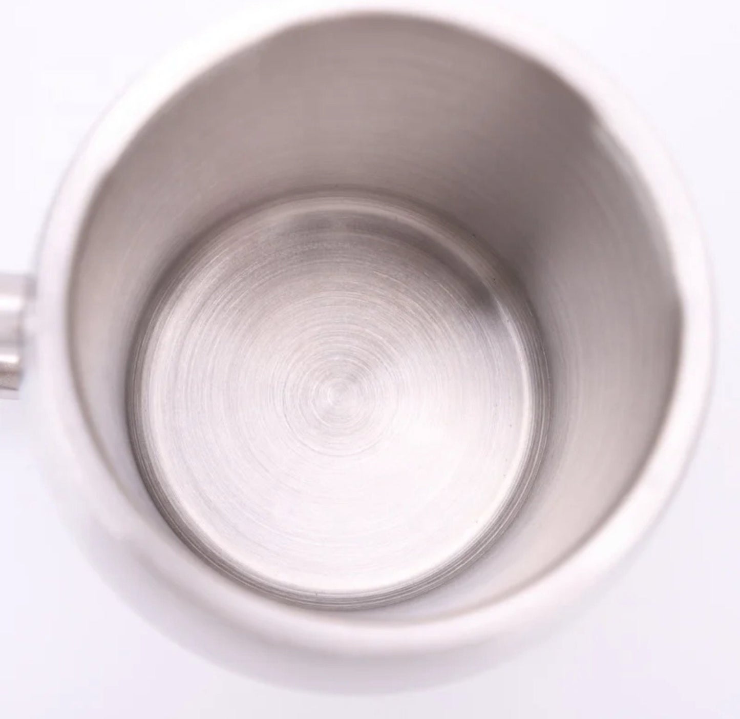 14oz Double Wall Stainless Steel Coffee Tumbler Mug with Lid and Handle | Silver Egg Mug Tea Cup