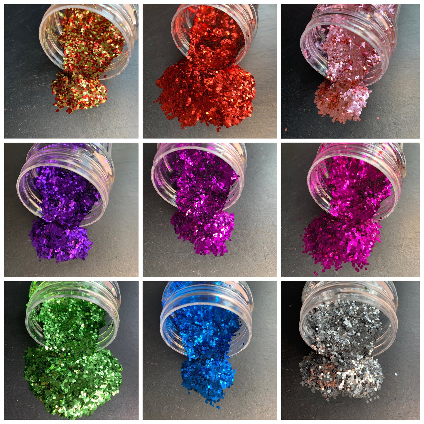 Glitter, in Bag and Shakes.