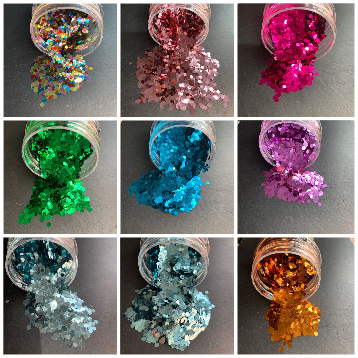 Glitter, in Bag and Shakes.