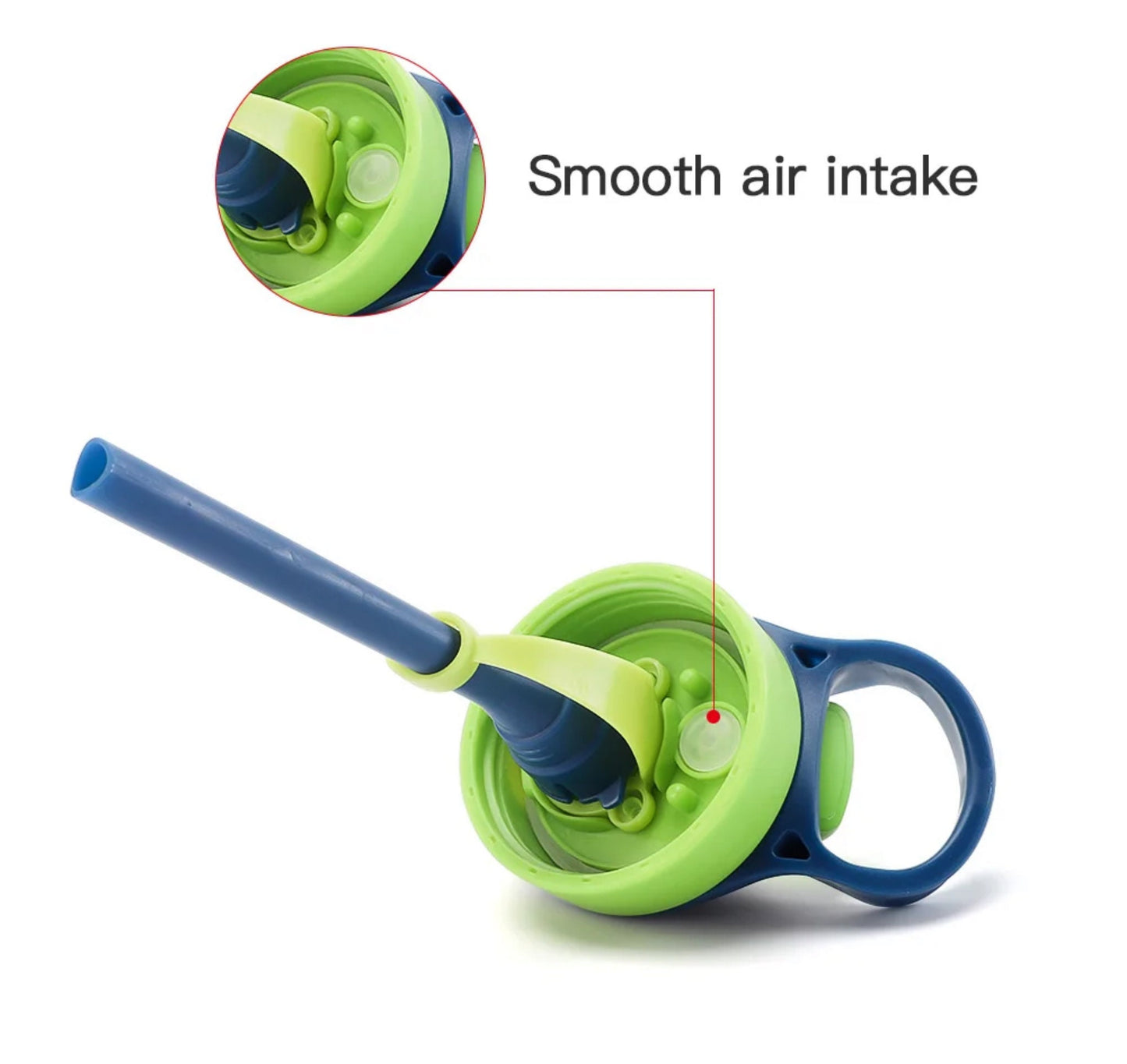Bouteille d'eau en plastique à paroi simple anti-déversement facile à utiliser pour les tout-petits, sans BPA, avec paille