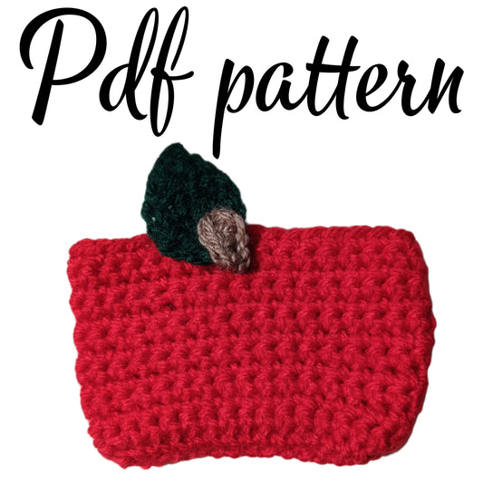 Cadeaux faits main au crochet avec des pommes – Portefeuilles, chauffe-tasses, pochettes, housses pour ordinateur portable – Modèle numérique