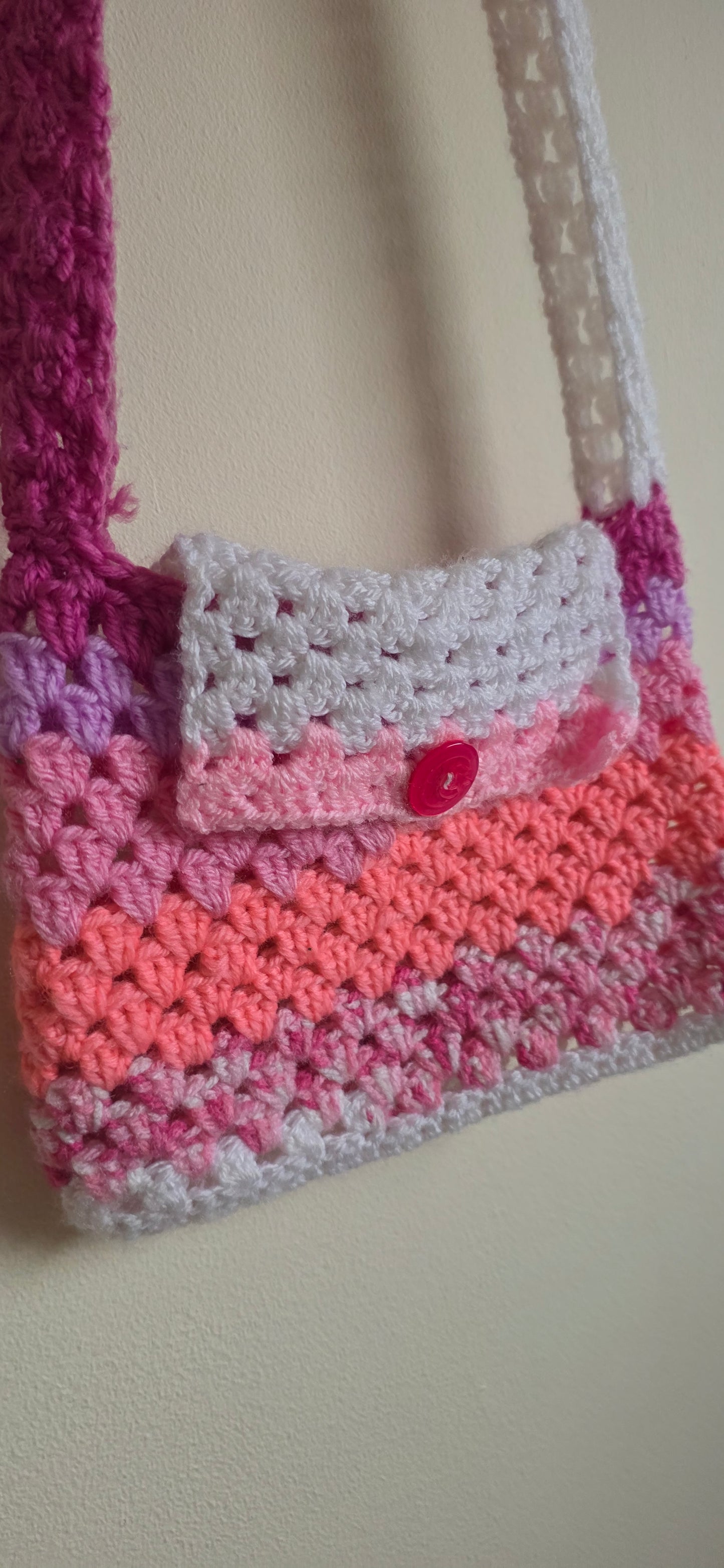 Colour Block Granny Book Pouch