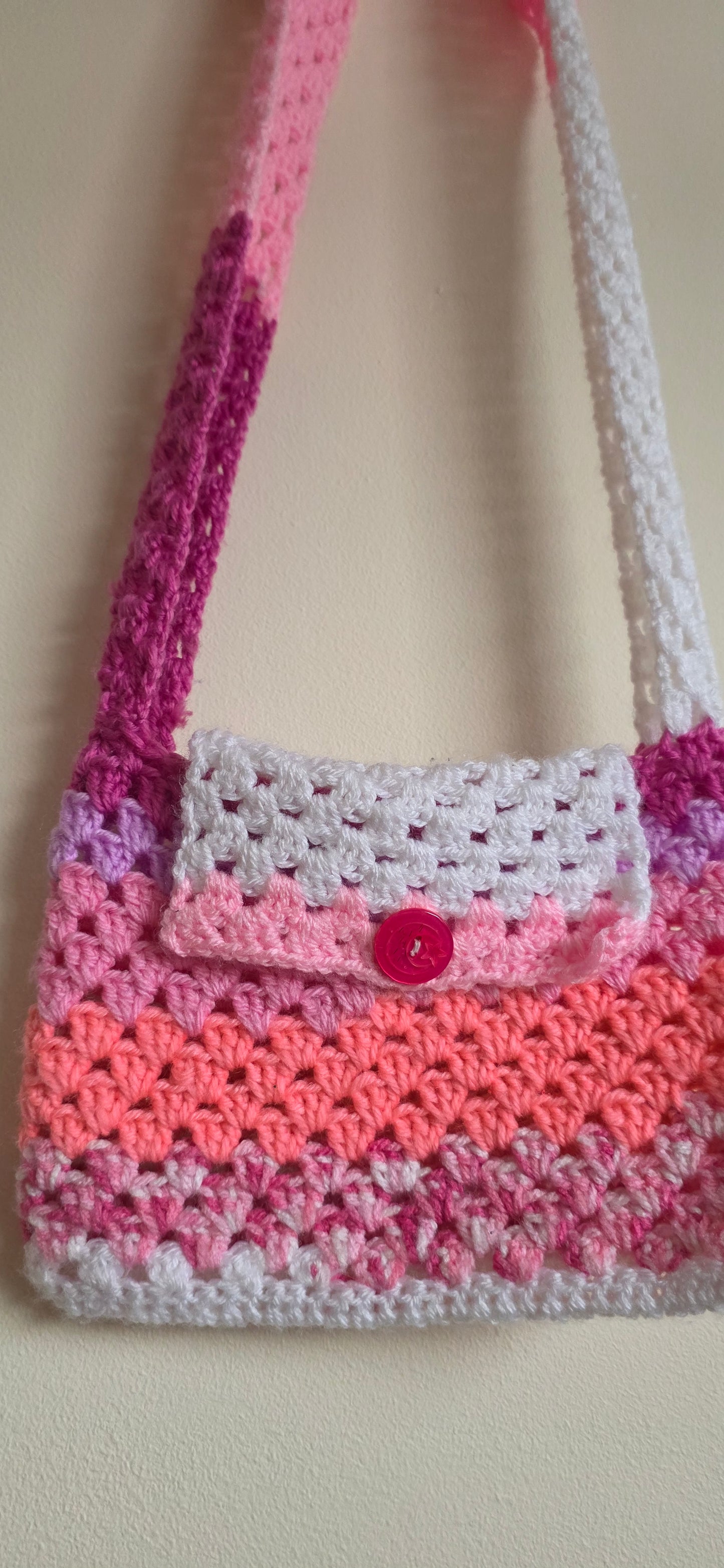 Colour Block Granny Book Pouch