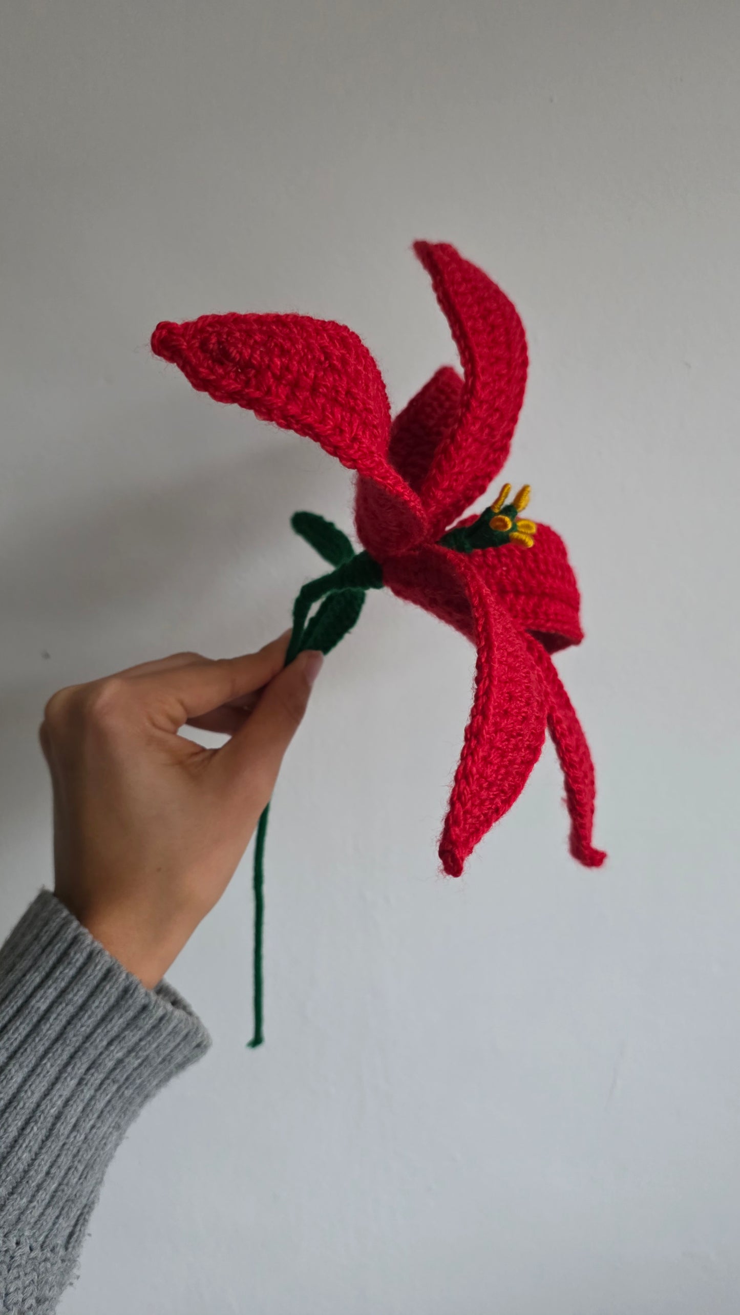 Crochet Lily Pattern | Elegant Christmas Flower | Instant PDF Download | Holiday & All-Season Crochet Pattern