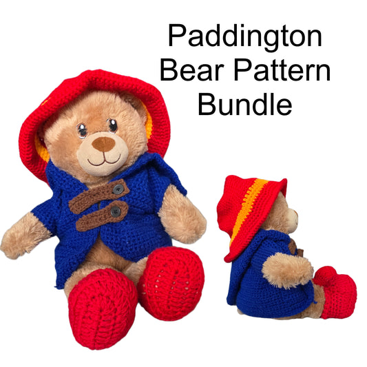 Paddington Bear Crochet Pattern Bundle – Hat, Coat & Boots | PDF + Video