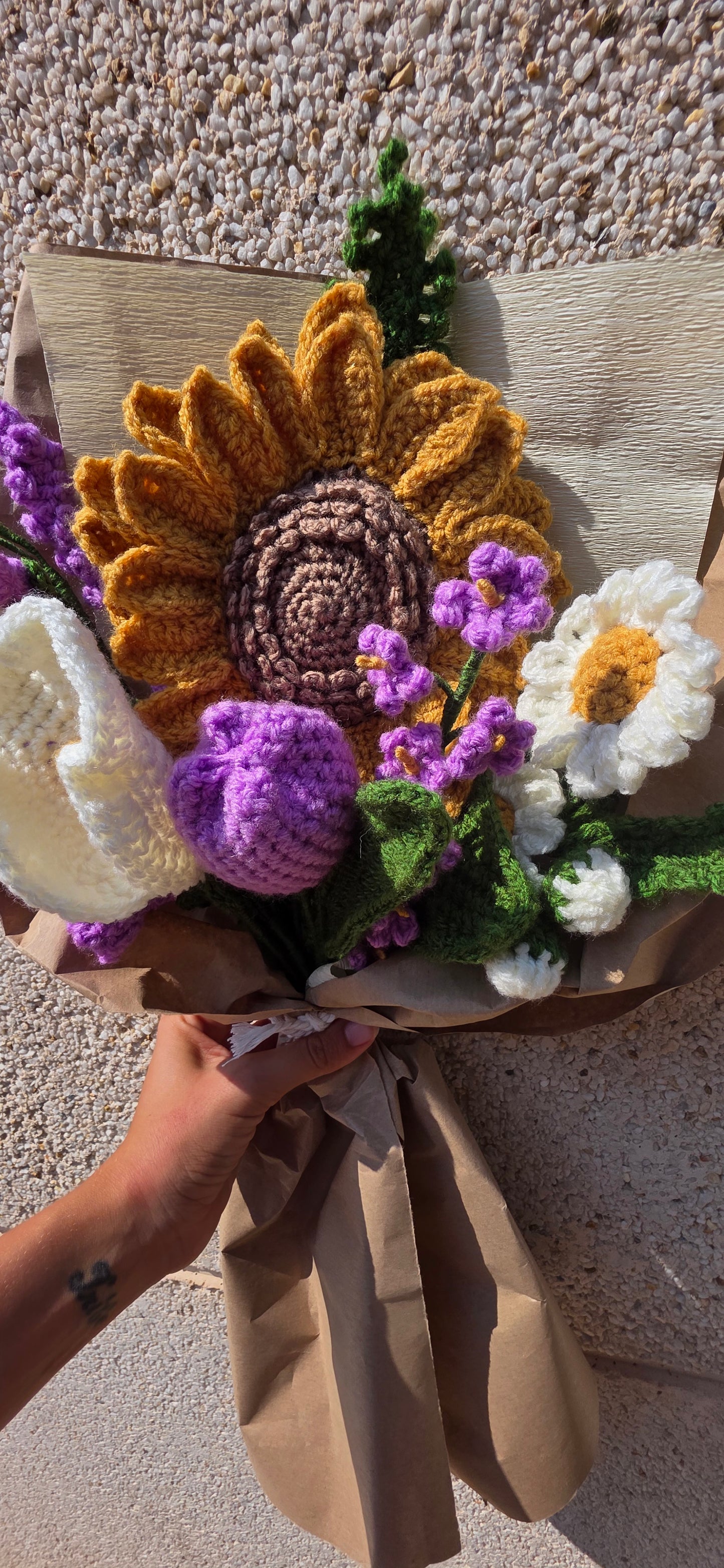 🌸 Crochet Flower Bouquet – Handmade Forever Blooms