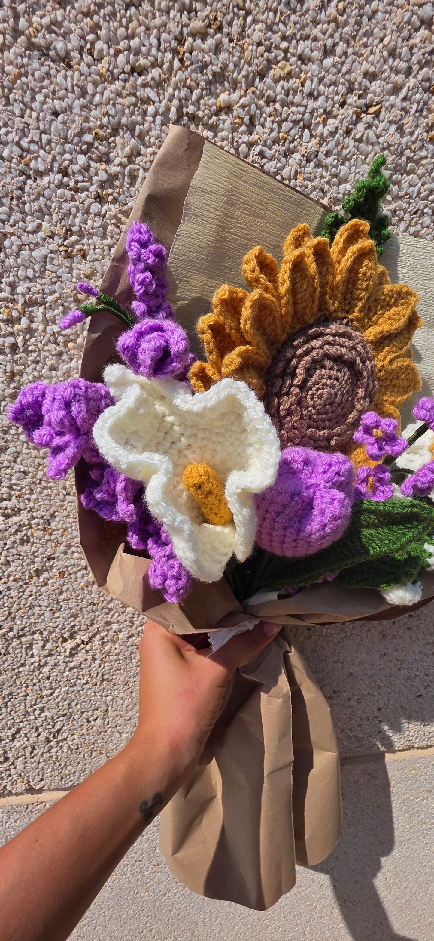 🌸 Crochet Flower Bouquet – Handmade Forever Blooms
