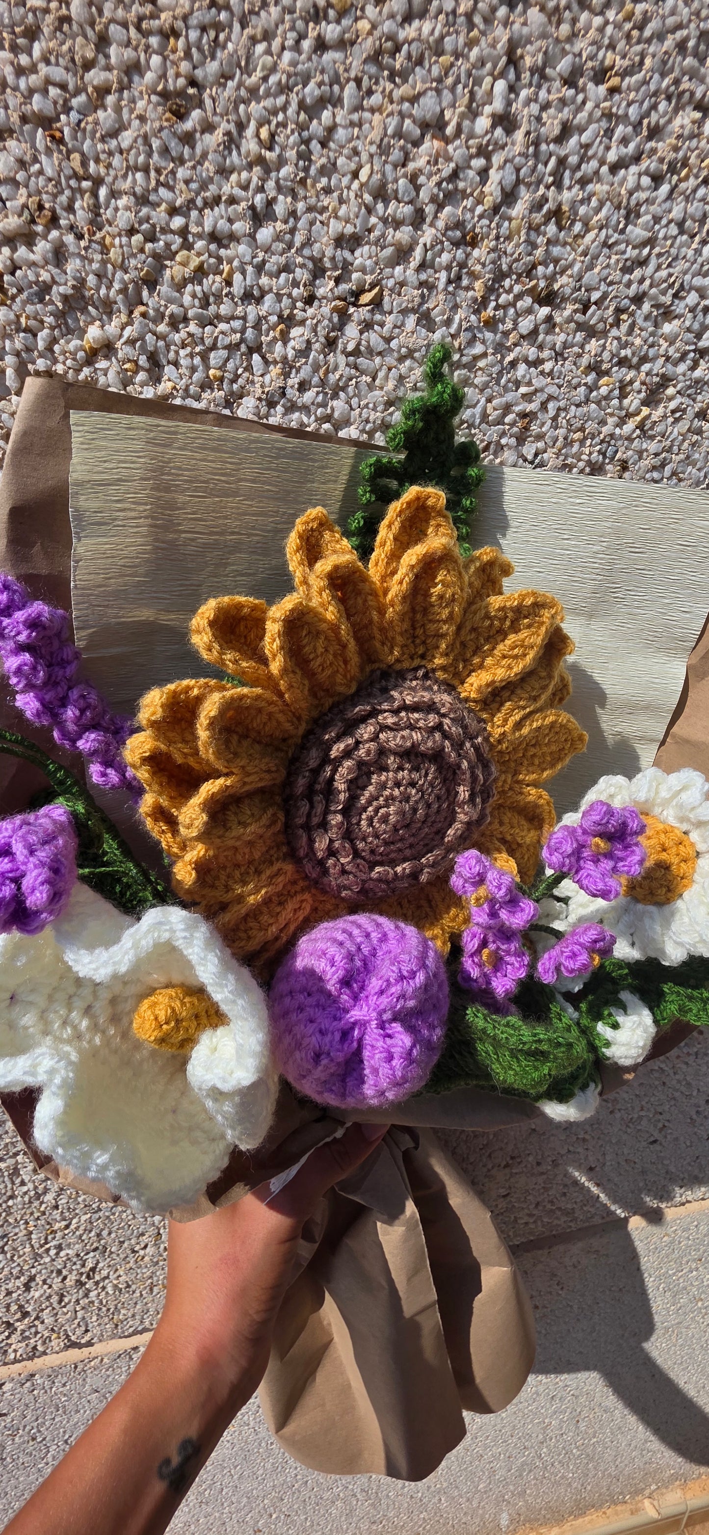 🌸 Crochet Flower Bouquet – Handmade Forever Blooms