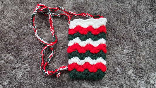 Crochet  Crossbody Pouch – Multicolour or Custom Shades