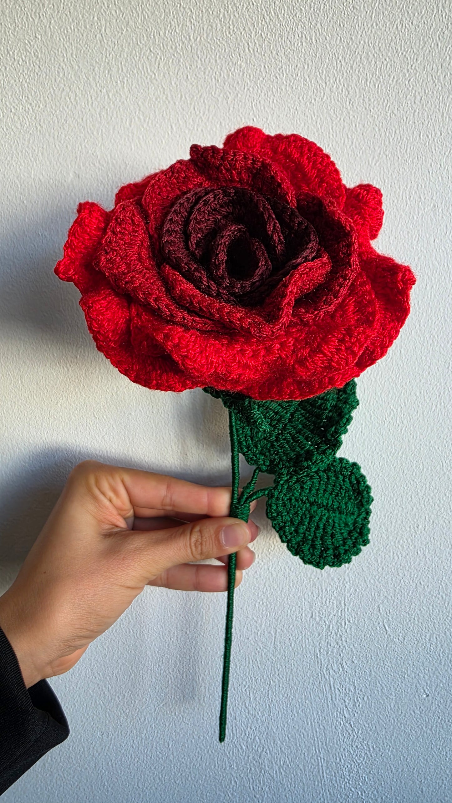 Handmade Crochet Christmas Rose | Holiday Flower | Festive Gift Decoration