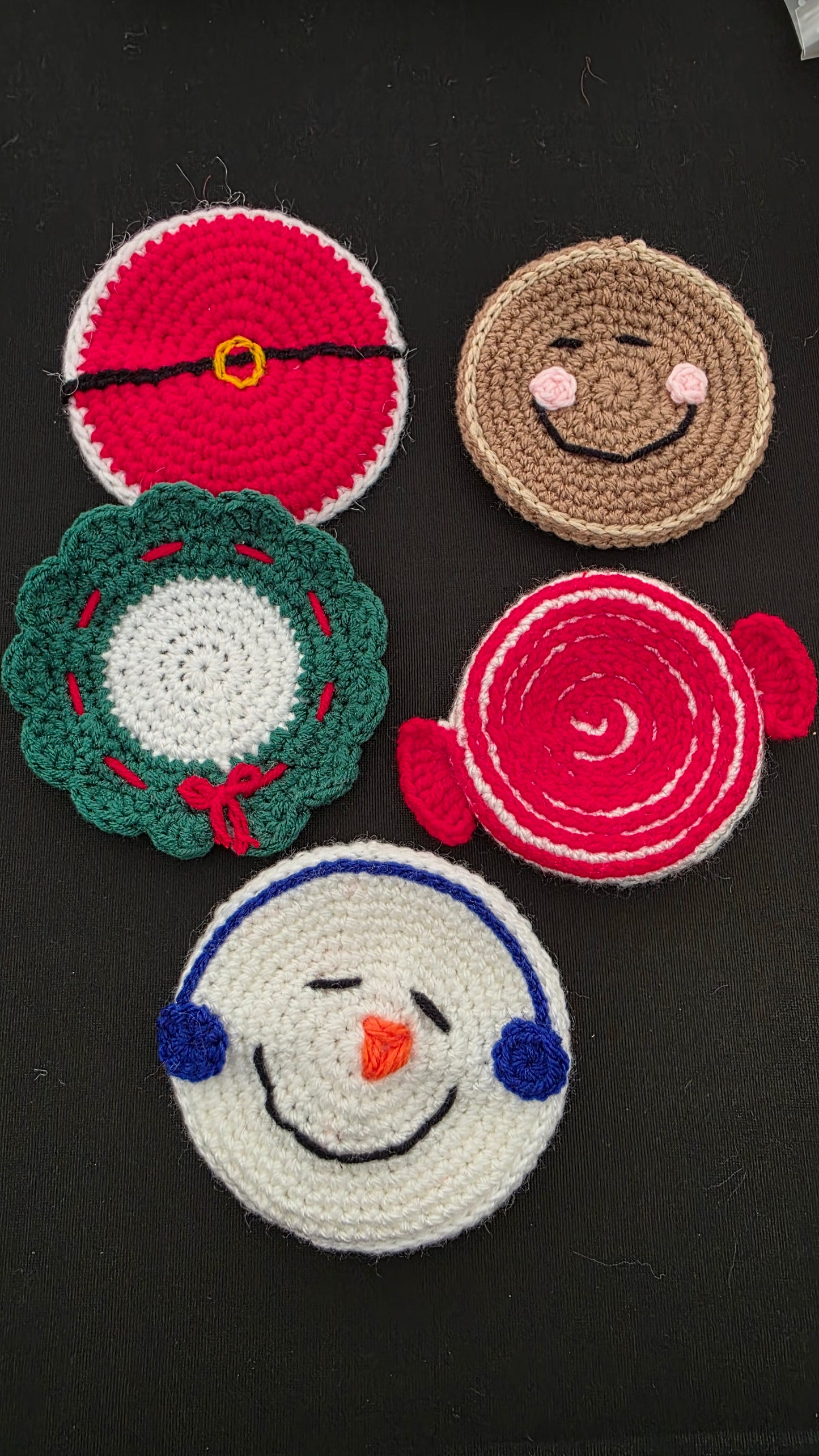 Christmas Crochet Coasters