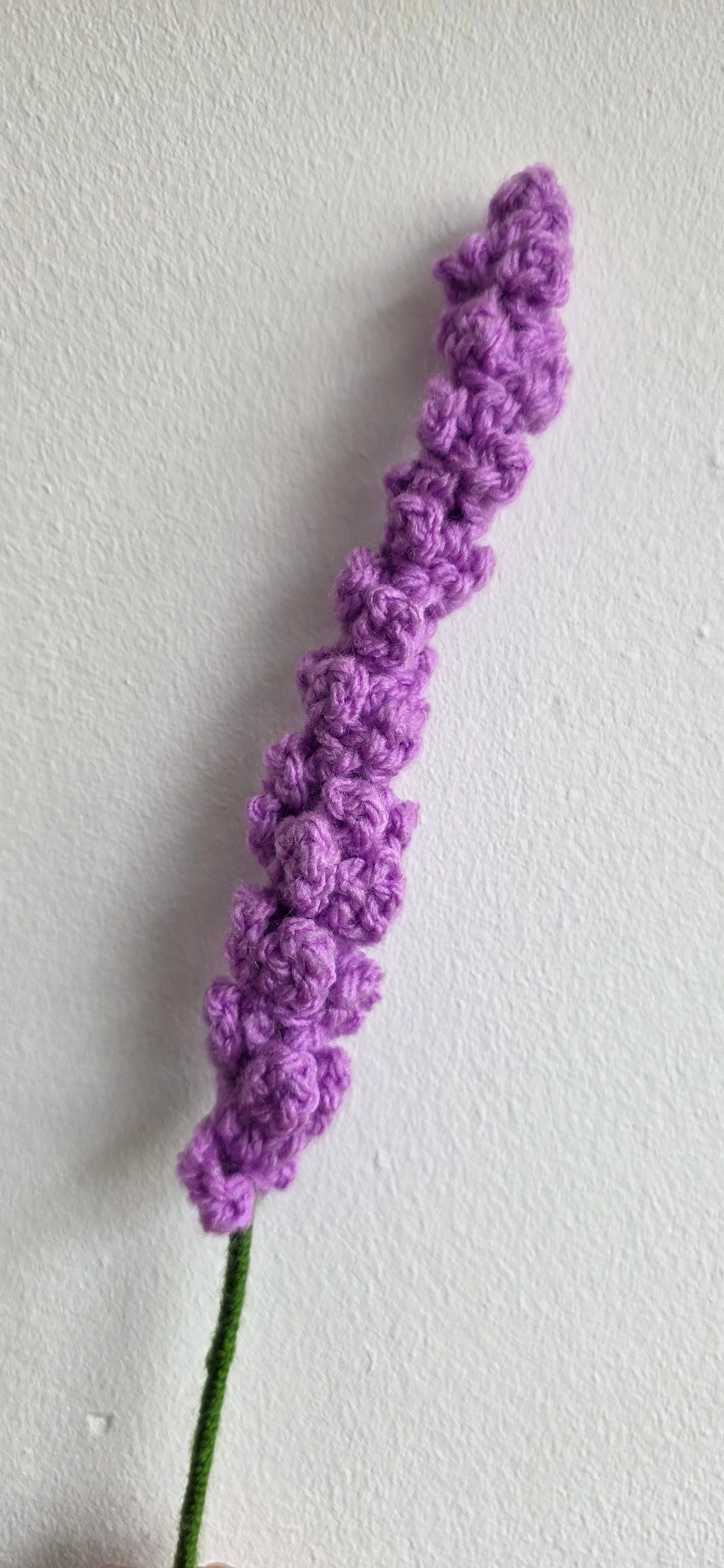 Handmade Crochet Lavender Stalk – Forever Flower