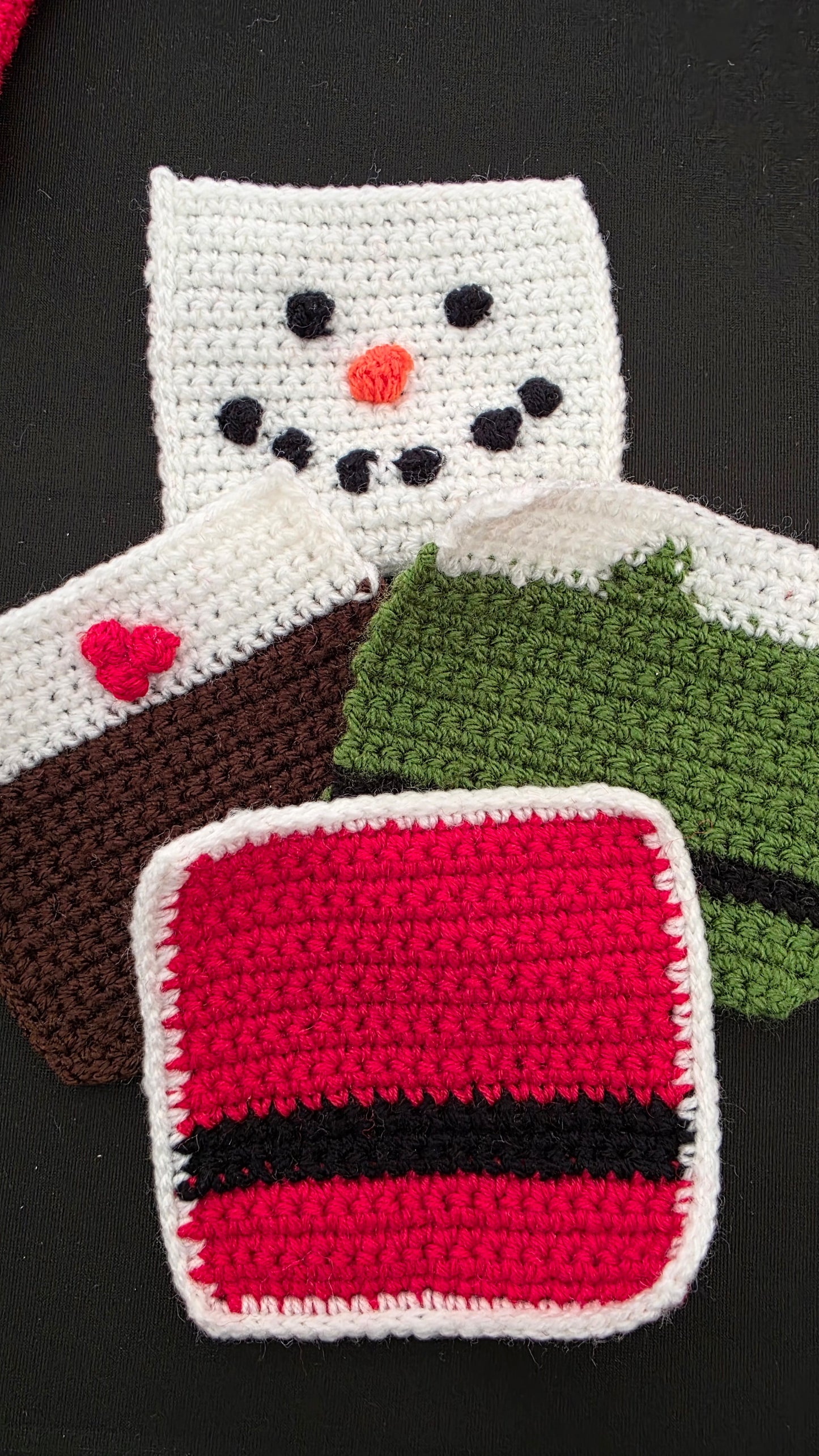 Christmas Crochet Coasters