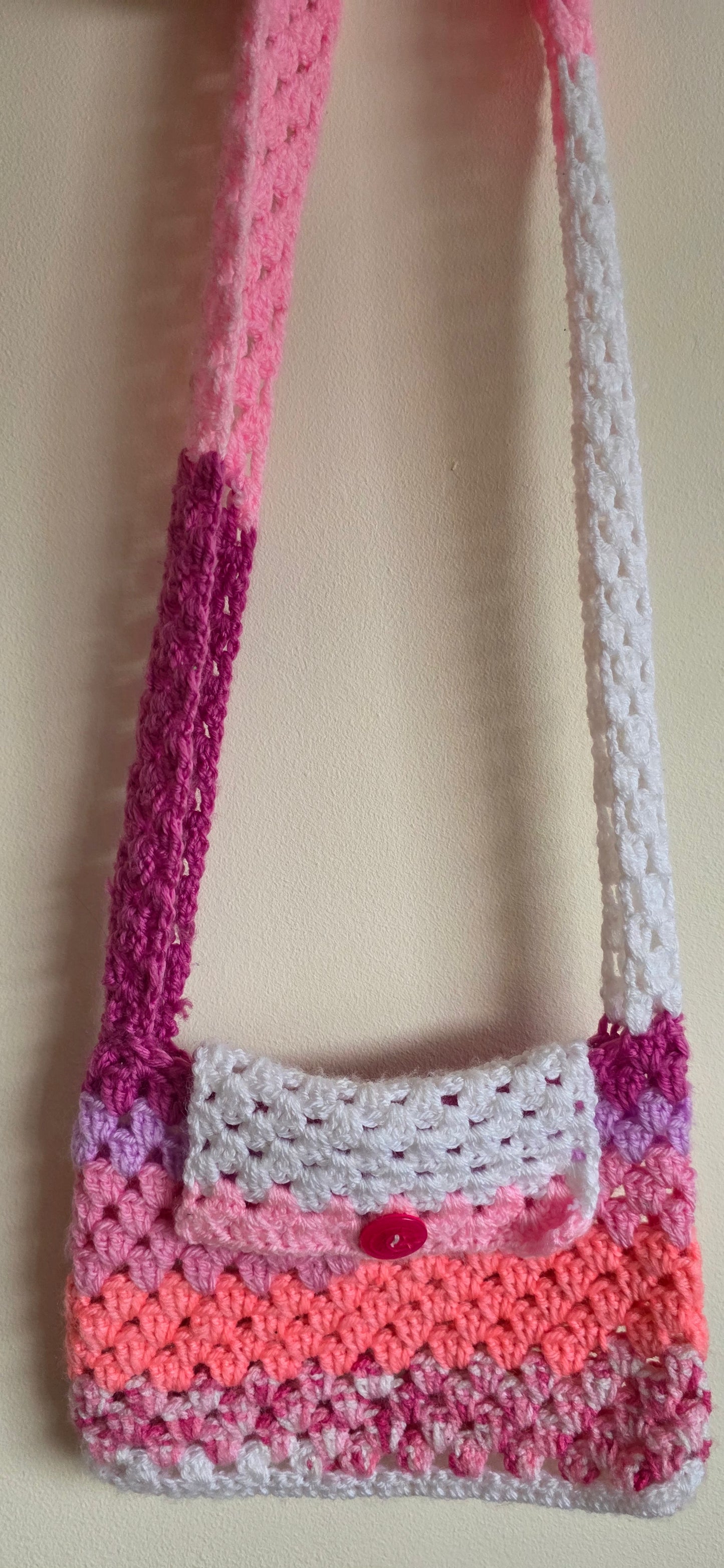 Colour Block Granny Book Pouch